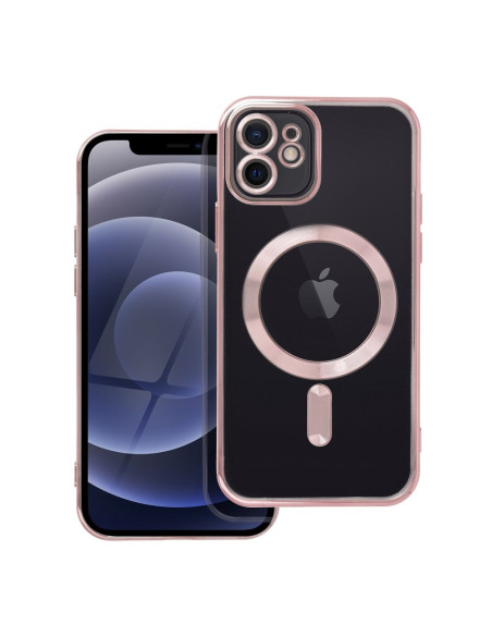 ELECTRO MAG COVER Coque compatible avec MagSafe pour IPHONE 12 rose gold