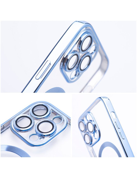 ELECTRO MAG COVER compatible avec MagSafe pour IPHONE 12 bleu