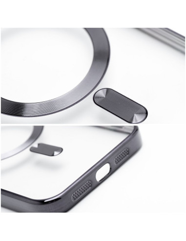 ELECTRO MAG COVER compatible avec MagSafe pour IPHONE 12 noir