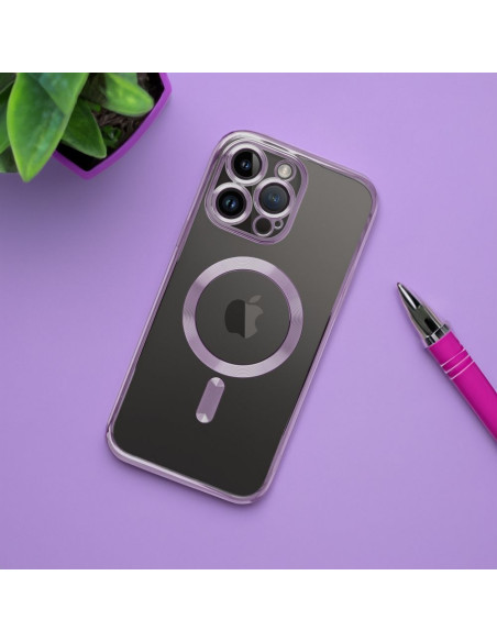Coque ELECTRO MAG COVER compatible avec MagSafe pour IPHONE 12 Pro violet