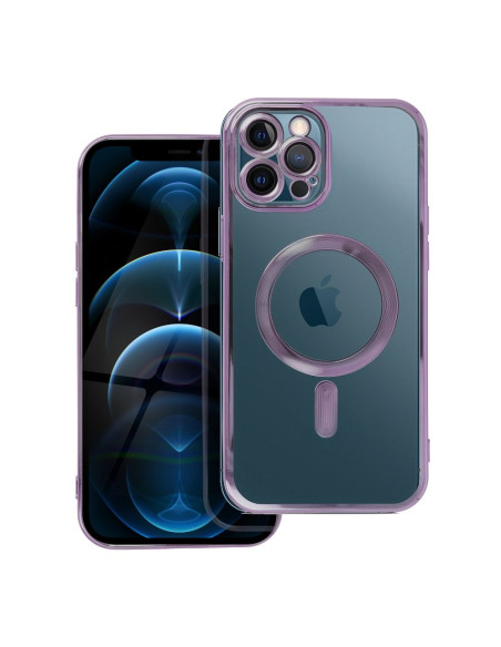Coque ELECTRO MAG COVER compatible avec MagSafe pour IPHONE 12 Pro Max violet