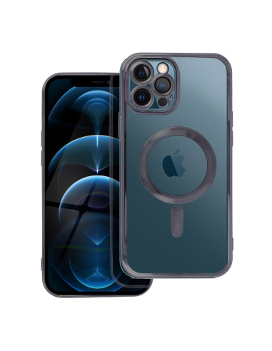 ELECTRO MAG COVER Coque compatible avec MagSafe pour IPHONE 12 Pro Max noir