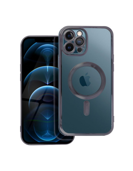 ELECTRO MAG COVER Coque compatible avec MagSafe pour IPHONE 12 Pro Max noir