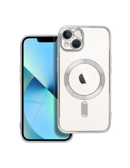 ELECTRO MAG COVER compatible avec MagSafe pour IPHONE 13 argenté