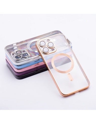 ELECTRO MAG COVER Coque compatible avec MagSafe pour IPHONE 13 or