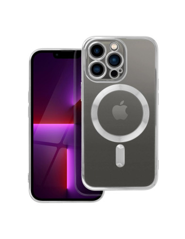 ELECTRO MAG COVER case compatible with MagSafe for IPHONE 13 Pro silver