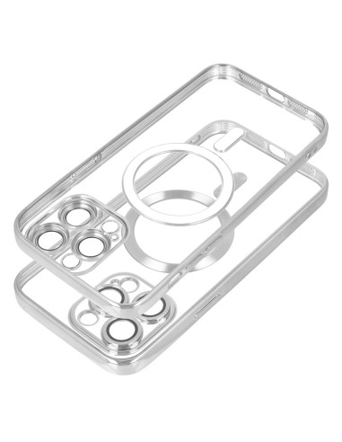 ELECTRO MAG COVER case compatible with MagSafe for IPHONE 13 Pro silver