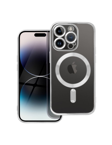 ELECTRO MAG COVER compatible avec MagSafe pour IPHONE 14 Pro argenté