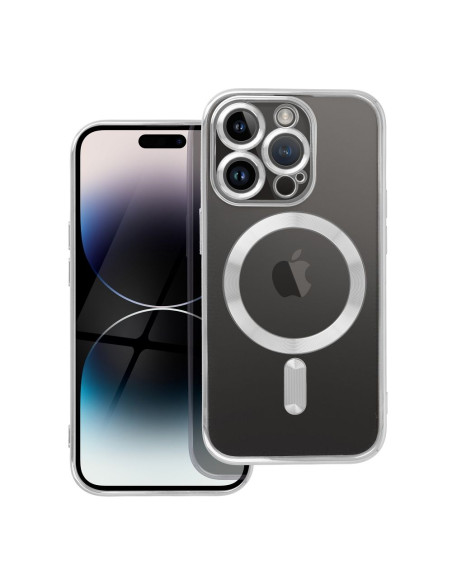 ELECTRO MAG COVER compatible avec MagSafe pour IPHONE 14 Pro argenté
