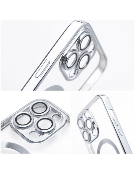 ELECTRO MAG COVER compatible avec MagSafe pour IPHONE 14 Pro argenté