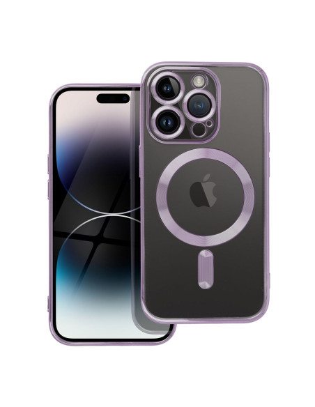ELECTRO MAG COVER Coque compatible avec MagSafe pour IPHONE 14 Pro violet
