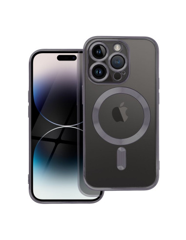 ELECTRO MAG COVER Coque compatible avec MagSafe pour IPHONE 14 Pro noir