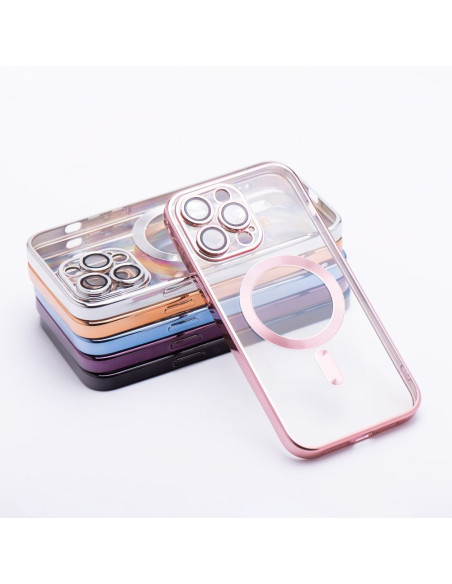 ELECTRO MAG COVER Coque compatible avec MagSafe pour IPHONE 14 Plus rose gold