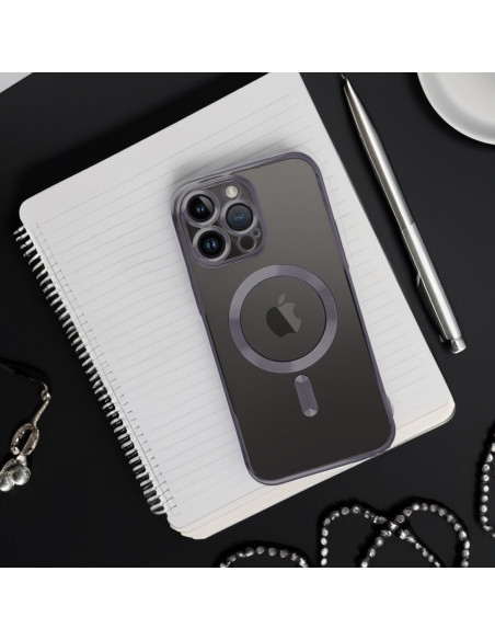 ELECTRO MAG COVER Coque compatible avec MagSafe pour IPHONE 14 Plus noir