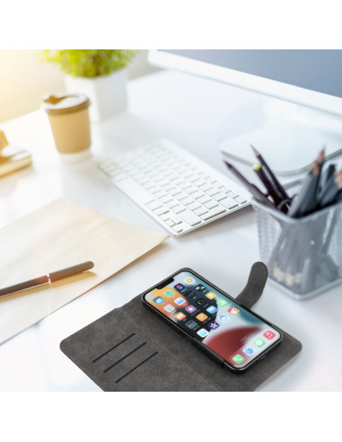 Etui universel COMMON noir - TAILLE S - pour IPHONE 12 / 13 / SAMSUNG S6 / A5 2016 / XCOVER 4 / S22 / HUAWEI P8 2017