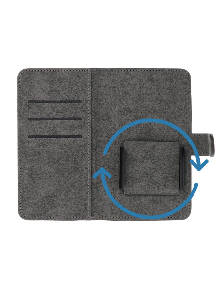 Universal book case COMMON size L for IPHONE 6 PLUS / 7 PLUS / 8 PLUS / XS MAX / 11 PRO MAX / SAMSUNG S20 FE / S21 FE / S10 PLUS