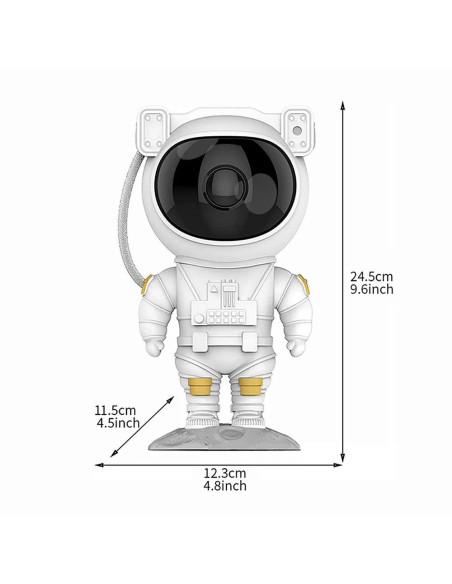 Projector STARS LED / Disco astronaut white TYD-YHY-001