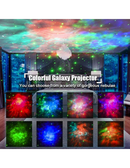 Projector STARS LED / Disco astronaut white TYD-YHY-001