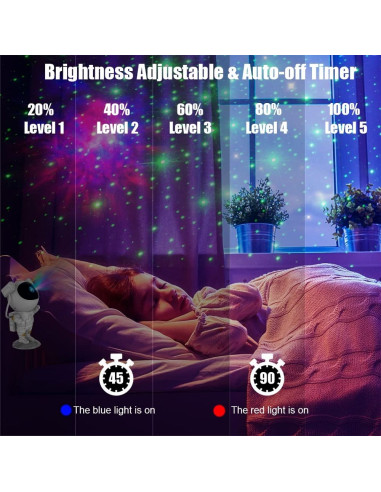 Projector STARS LED / Disco astronaut white TYD-YHY-001