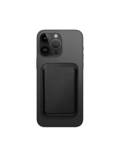 LEATHER MAG WALLET compatible with MagSafe black