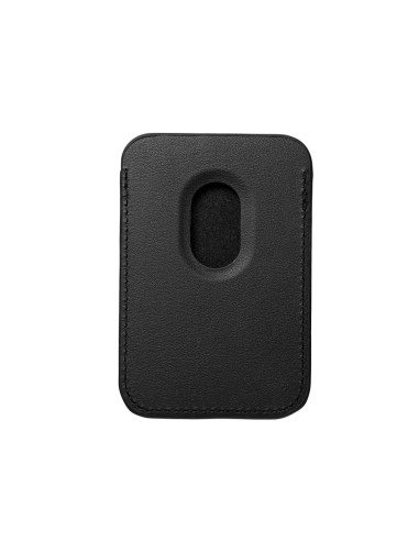 LEATHER MAG WALLET compatible with MagSafe black