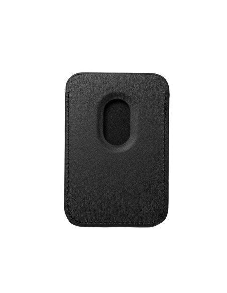 LEATHER MAG WALLET compatible with MagSafe black