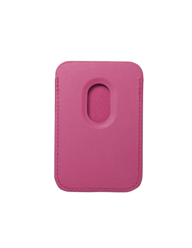 Portefeuille Mag en cuir rose
