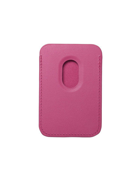Portefeuille Mag en cuir rose