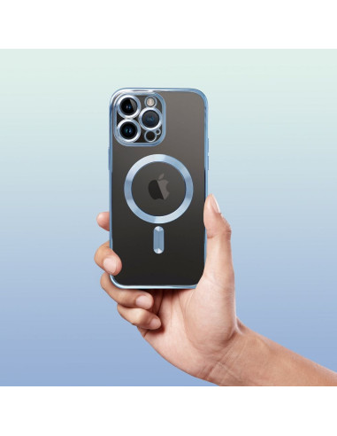 ELECTRO MAG COVER compatible avec MagSafe pour IPHONE 11 bleu