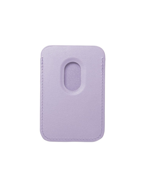PORTEFEUILLE MAG EN CUIR Portefeuille magnétique compatible avec MagSafe lilas