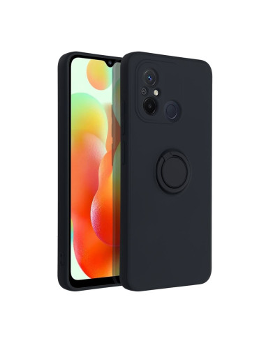 Coque SILICONE RING pour XIAOMI Redmi 12C noir
