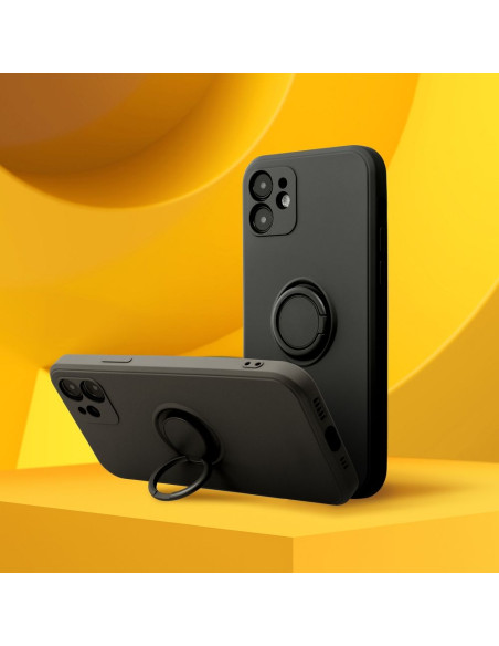 Coque SILICONE RING pour XIAOMI Redmi 12C noir