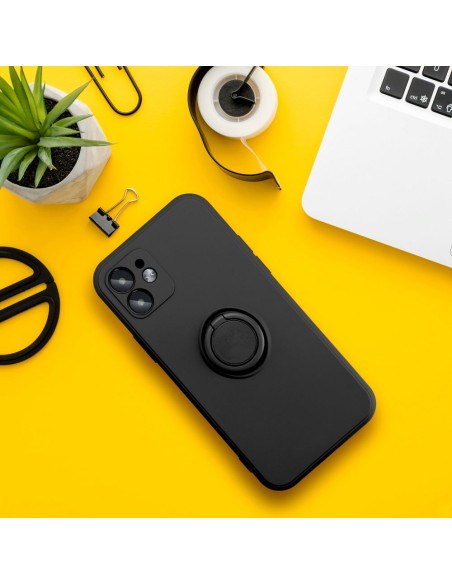 Coque SILICONE RING pour XIAOMI Redmi 12C noir