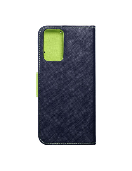 Etui pour XIAOMI Redmi NOTE 12S bleu marine / vert lime