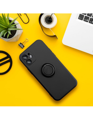 Coque SILICONE RING pour XIAOMI Redmi NOTE 12 4G noir