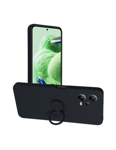 Coque SILICONE RING pour XIAOMI Redmi NOTE 12 5G noir
