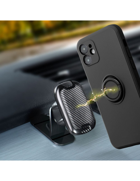 Coque SILICONE RING pour XIAOMI Redmi NOTE 12 5G noir