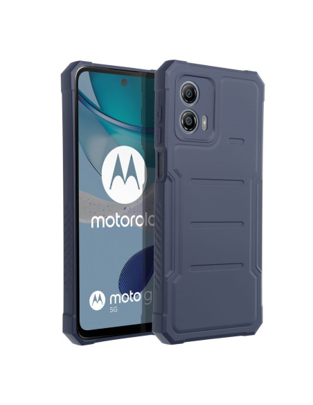 Coque HEAVY DUTY pour MOTOROLA G53 bleu