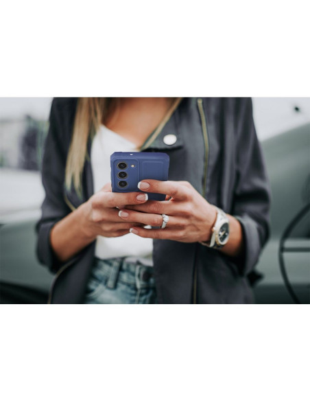 Coque HEAVY DUTY pour MOTOROLA G53 bleu