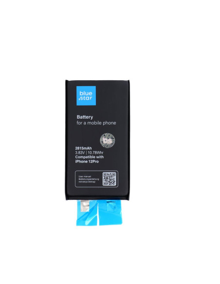Kit de cellule de batterie (soudage par points requis) sans BMS pour Iphone 12/12 Pro 2815 mAh Blue Star HQ