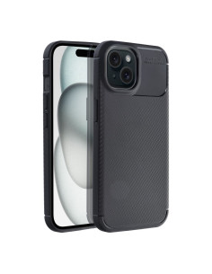 Coque CARBON PREMIUM pour IPHONE 15 noir