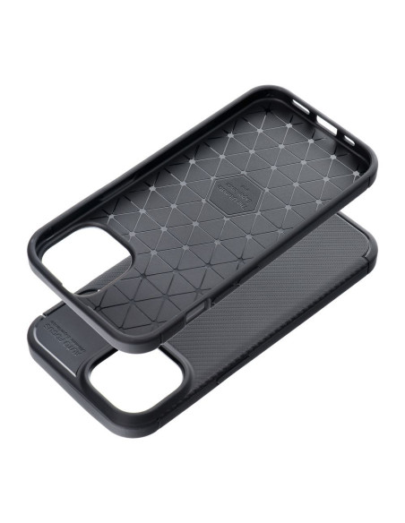 Coque CARBON PREMIUM pour IPHONE 15 noir