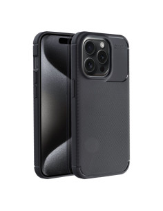 Coque CARBON PREMIUM pour IPHONE 15 Pro noir