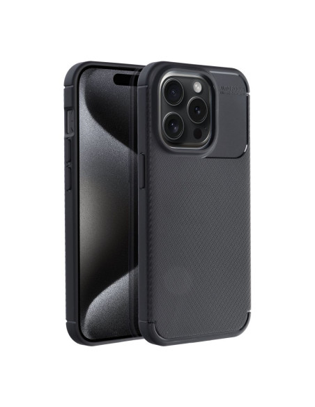 Coque CARBON PREMIUM pour IPHONE 15 Pro noir