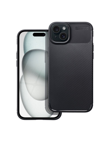 Coque CARBON PREMIUM pour IPHONE 15 Plus noir