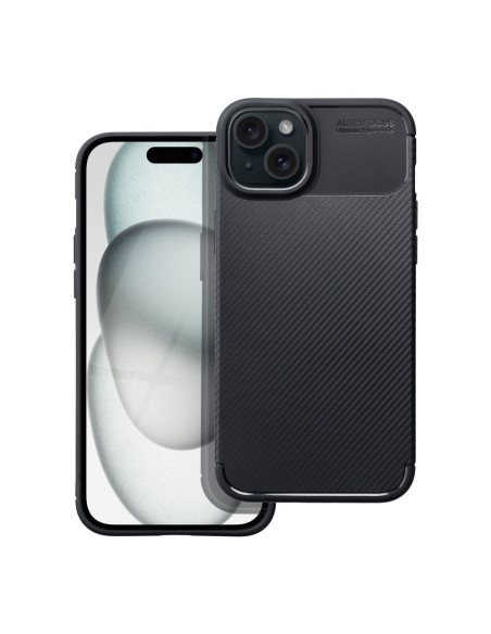 Coque CARBON PREMIUM pour IPHONE 15 Plus noir