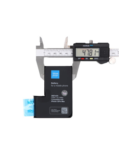 Kit de cellule de batterie (soudage par points requis) sans BMS pour Iphone 12 PRO MAX 3687 mAh Blue Star HQ