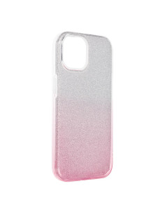Coque Forcell - SHINING pour IPHONE 15 TRANSPARENT / ROSE