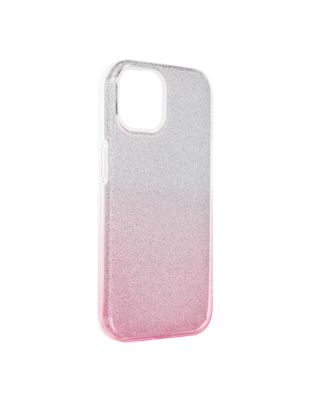 Coque Forcell - SHINING pour IPHONE 15 TRANSPARENT / ROSE