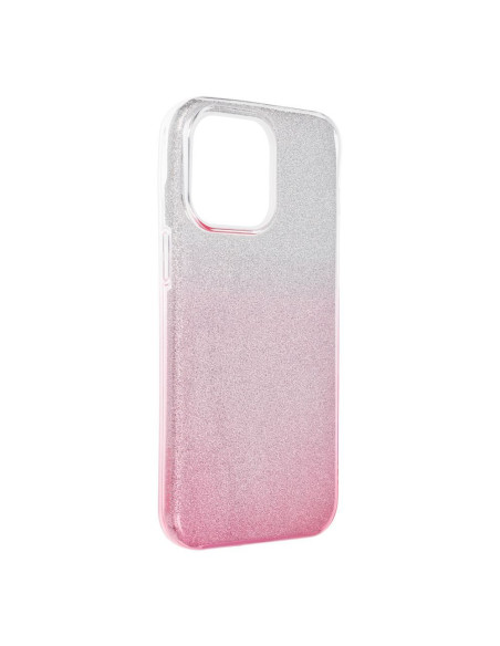 Coque Forcell - SHINING pour IPHONE 15 PRO MAX TRANSPARENT / ROSE